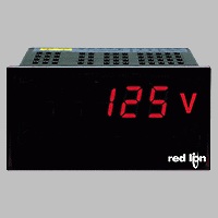 Red Lion Voltage Panel Meter; 1/8 DIN; 3 Digits; LED; 115/230VAC; 0-600VAC Input